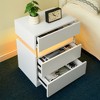ACEPANO 19.7 in. W Nightstands with 3 Drawers for Bedroom & Living Room-White - 2 of 4