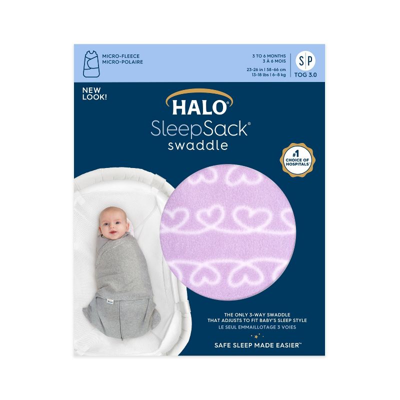 HALO Innovations Sleepsack Micro-Fleece Swaddle Wrap, 4 of 10