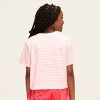 Girls' Life of the Party Stripe Short Sleeve Graphic T-Shirt - kate spade new york x Target Pink/White/Red - 2 of 4