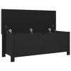 vidaXL Storage Box with Cushion Black 41.3"x15.7"x17.7" - 4 of 4