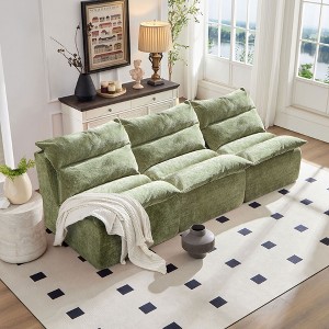 Sapphtopaz Sofa Chair with Upholstered Backrest Comfy Couches for Living Room with Removable Cushion Couch for Apartment,Bedroom - 1 of 4