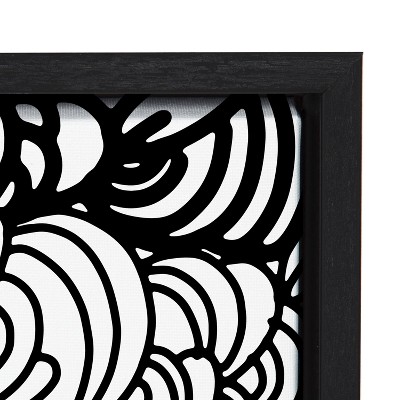 Black and White Abstract Motivational Canvas Print, 22x22