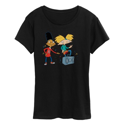 Women's - Hey Arnold! - HA Air Guitar Short Sleeve Graphic T-Shirt - image 1 of 4