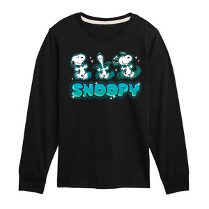 Boys' - Peanuts - Snoopy Long Sleeve Graphic T-Shirt - 1 of 4
