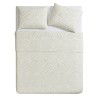 VCNY 3pc King Home Sands Curved Pinsonic Textured Quilt Bedding Set Ivory - 3 of 4