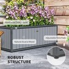 Aghana Digitals Acacia Wood Vertical Garden Bed with Trellis & 3 Planter Boxes, Rustproof Steel - 4 of 4