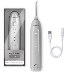 AquaSonic Icon Electric Water Flosser - Rechargeable, Included Jet Tip, Charging Cord, Home & Travel Use - 1 of 4