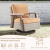 YARDSIGHT  Outdoor Swivel Patio Chairs with 360° Rotation, All-Weather PE Wicker Armchairs with Cushions for Garden, Deck, Porch, and Backyard - 3 of 4