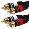 Monoprice Premium RCA Cable - 10 Feet - Black | 2 RCA Plug to 2 RCA Plug, Male to Male, 22AWG - image 2 of 2