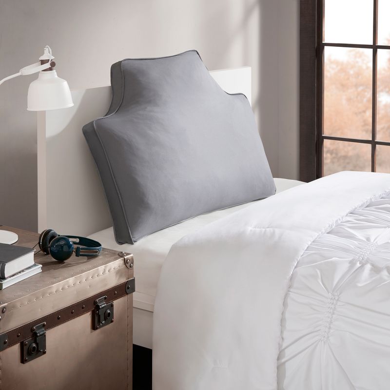 26"x34" Oversized Headboard Cotton and Canvas Lumbar Throw Pillow - Intelligent Design, 3 of 6
