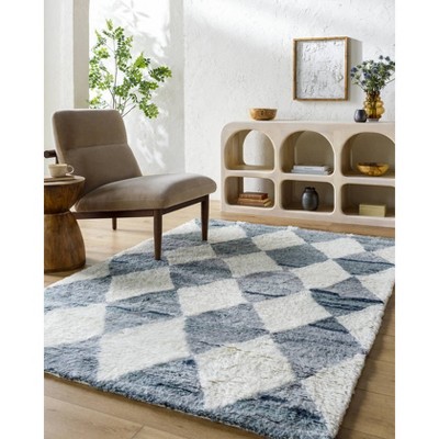 Ivory and Sage Wool Handmade Tufted 8' x 10' Area Rug