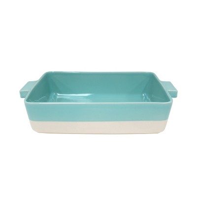 Casafina Forma Bakeware Green Stoneware 15.25x10.25 Rectangular Baker