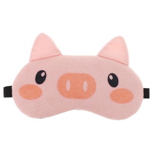 Soft Shy Pig Eyes Sleep Mask Pink 1 Pc - 1 of 4