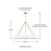 Capital Lighting Weller 6 - Light Chandelier in  Matte Brass/White - 2 of 4