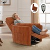37'' Power Lift Recliner Chair, Round Plush Faux Fur Footrest,Sturdy for Living Room&Bedroom - 2 of 4