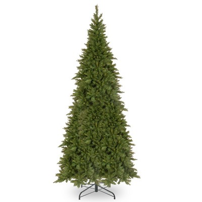 National Tree Company 'Feel Real' Artificial Giant Slim Christmas Tree, Green, Tiffany Fir, Includes Stand, 10ft