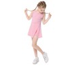 Little Girls Golf Tennis Sports Round Neck Sleeveless Athletic Active Dress with Safety Inner Pockets Shorts - 2 of 3