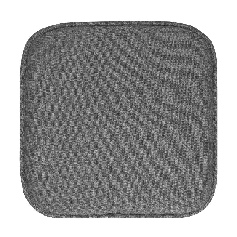 Charlotte Jacquard Memory Foam No Slip Back 16" x 16" Chair Pad Cushion by Sweet Home Collection™, 2 of 5