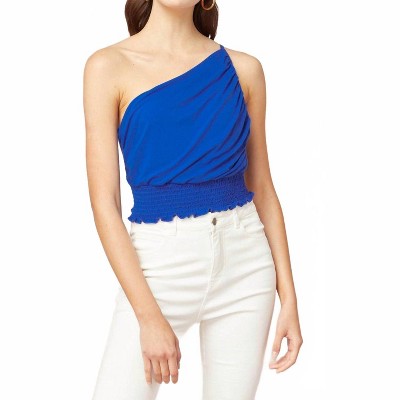 Women's One Shoulder Crop Top - entro