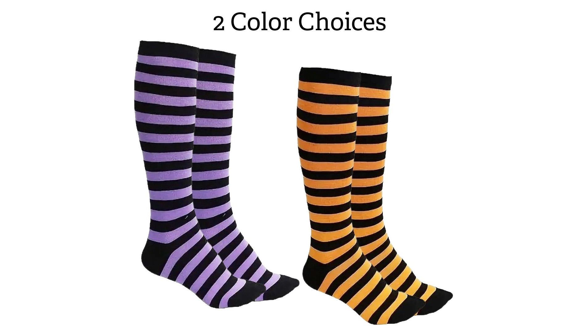Thin Striped Pattern Knee High Socks from the Sock Panda (Women's Sizes, Adult Medium)
