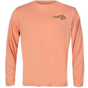Reel Life 3 Lines Tarpon UV Long Sleeve Performance T-Shirt - Blooming Dahlia - 1 of 2