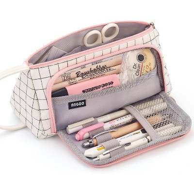 Paaaawaters Big Capacity Pencil Case Pouch Pen Case Simple Stationery Bag School College Office Organizer for Teens Girls Adults Student