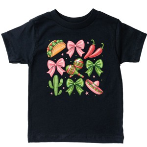 The Juniper Shop Fiesta Coquette Collage Toddler Short Sleeve Tee - 1 of 4