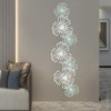 YIYIBYUS 7-Piece Metal Wall Decor, Flower Wall Hanging Art, Indoor Metal Wall Decor for Bedroom Home - 2 of 4