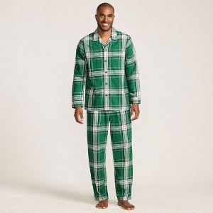 Lands' End Men's Flannel Pajama Set - 1 of 4