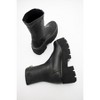 Ovil - Black Stretch Platform Zip Boot (Women) black stretch 9 Forever & Always Shoes US - 2 of 4