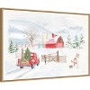 Amanti Art Home For The Holidays I Snowman by Beth Grove Canvas Wall Art Print Framed 33-in. x 23-in. - image 3 of 4