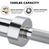 COZONY 7FT Barbell, 2" Straight Bar, 1500LB Capacity Powerlifting & Weightlifting Bar - 4 of 4