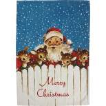 Decorative Towel Merry Christmas Santa & Friends 100% Cotton Kitchen Retro 106235