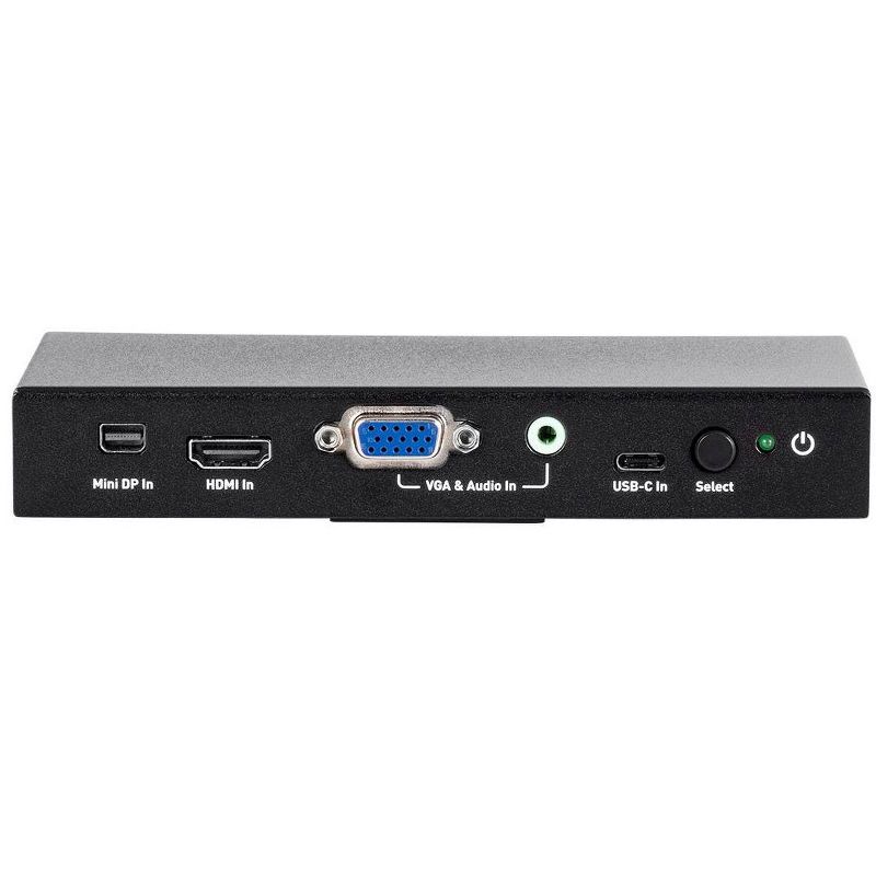 Monoprice Blackbird 4K@60Hz Multi Video Input HDMI Converter, Mini DisplayPort, HDMI, VGA With 3.5mm Analog Audio, and USB Type-C Audio/Video Inputs, 3 of 7