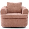 EHMKNP 360° Swivel Accent Barrel Chair - 36.6" Round Cushioned Lounge Chair - 4 of 4