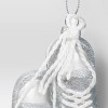5.31" Christmas Glass Silver Shoes Ornament - Wondershop™ - 3 of 3
