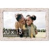 PosterPalooza | Shabby Chic White Picture Frame - UV Acrylic, Backing Board, Hanging Hardware Included - 2 of 4