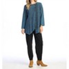 Women's Faux Wrap Top with Wavy Contrast - Jess & Jane - 2 of 2