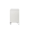 30.32" Tarian Nightstand Pearl White Finish - Acme Furniture: 2 Drawers, Wood Composite, No Assembly Required - 3 of 4
