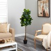 HomeStock  5.33 ft. Artificial Tree in Pot for Indoor/Outdoor - 4 of 4