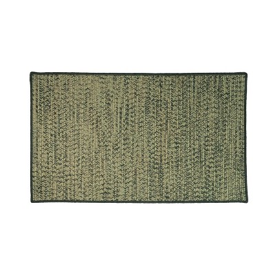 Colonial Mills Crestwood Tweed Braided Doormat, 26" x 40", Weathered Moss