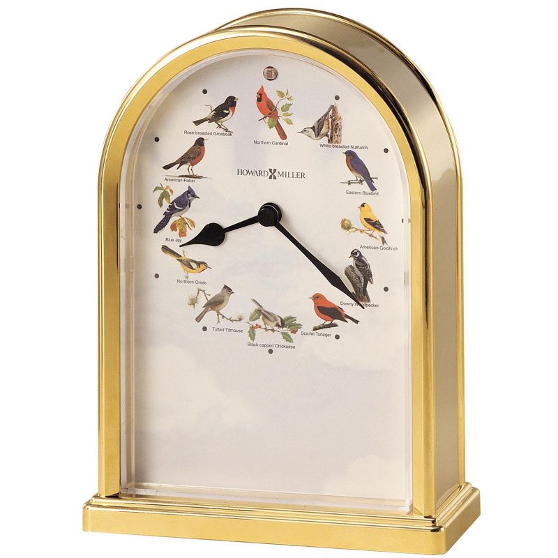Howard Miller 645405 Howard Miller Song Birds Of North America Iii Tabletop Clock 645405, 1 of 3