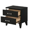 NicBex Nightstand with Drawers,Side Table with Wood Tapered Legs and Finish,Modern Bedside Table for Bedroom,Living Room - 3 of 4