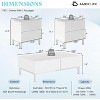 AMERLIFE High Gloss Electroplated Living Room Table Set - 2 of 3