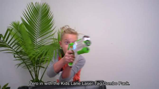 Kidzlane Laser Tag Set – 4 Player Set with Vest and Spider Target, 2 of 5, play video