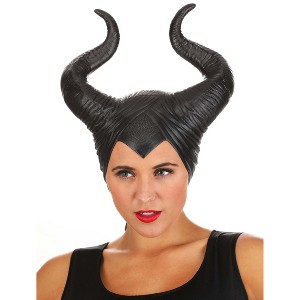 HalloweenCostumes.com One Size Women Womens Disney Deluxe Maleficent Halloween Costume Headpiece Accessory, Black - 1 of 4
