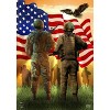 American Soldiers Everyday House Flag 40" x 28" Briarwood Lane - image 3 of 4