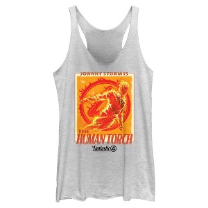 Womens The Fantastic Four: First Steps Johnny the Human Torch Racerback Tank - 1 of 4