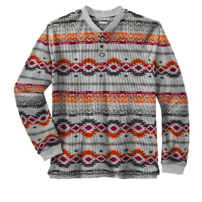 KingSize Men's Big & Tall Tall Waffle-Knit Thermal Henley Tee Big