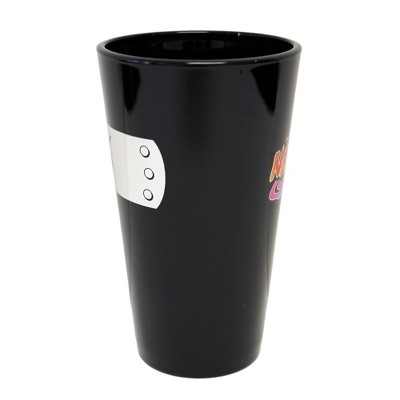 Naruto Shippuden Black and Silver 16oz Drinking Glass